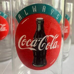 Set of 8 Collectible Coca-Cola Glasses